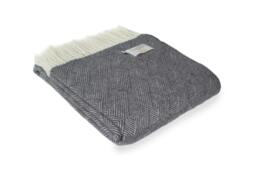 Rackhams All Wool Delamere Throw - 150x183cm - Orion Blue