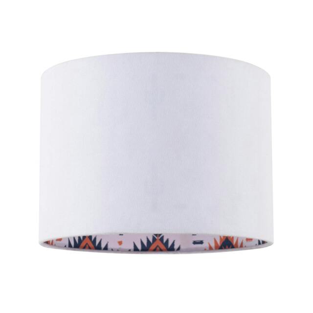 Rackhams Western Cactus Themed White Linen Lamp Shade with Inner Vibrant Print - image 1
