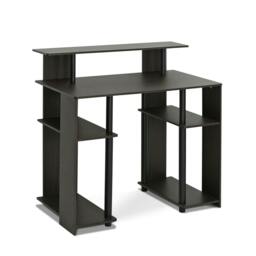 Rackhams JAYA Simple Design Computer Writing Desk, Walnut - Modern Desk Designed for Contemporary Interiors - 15071WNBK - thumbnail 2