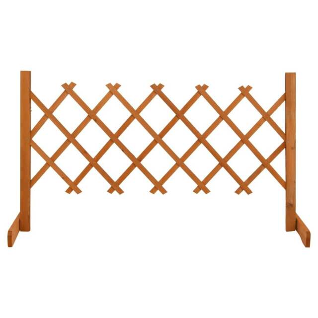 Rackhams Garden Trellis Fence Orange 120x60 cm Solid Firwood