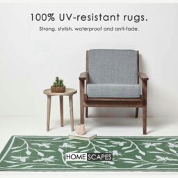 Rackhams Outdoor Rug Luxury Waterproof Reversible, For Garden, Floral Bee - 122 x 182 cm - thumbnail 2