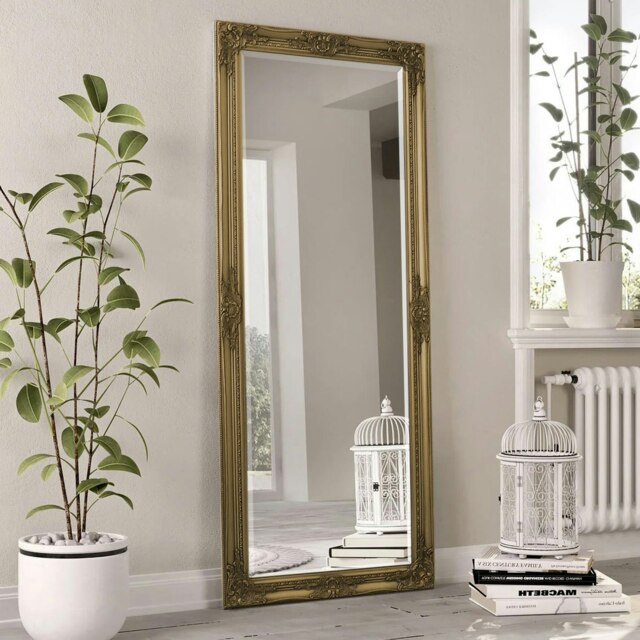 Rackhams Kingsbury Full Length Mirror Antique Gold 61cm x 150cm - Silver - image 1