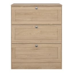 Rackhams Brande Chest with 3 Frame Drawers in Jackson Hickory - Oak - Matt - Melamine - thumbnail 2