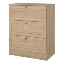 Rackhams Brande Chest with 3 Frame Drawers in Jackson Hickory - Oak - Matt - Melamine - thumbnail 3