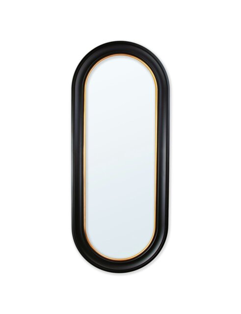 Rackhams Pill Mirror - Black and Gold - 800 x 500mm - Oxford - Oxford - image 1