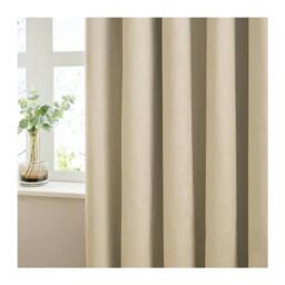 Rackhams Ultimate Velvet Eyelet Curtains - Natural - 168cm x 183cm - Natural - 100% Polyester - thumbnail 3
