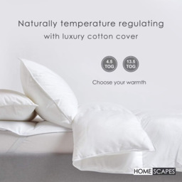Rackhams 4.5 Tog Duvet Luxury Mulberry Silk for Spring or Summer Lightweight Hypoallergenic - Double - thumbnail 4