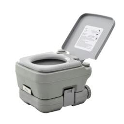 Rackhams 10L Plastic Portable Toilet - Grey - Grey - thumbnail 1