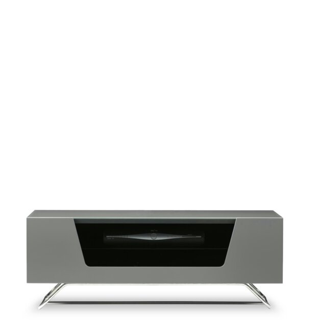 Rackhams Chromium TV-Stand with 1 Flap Grey CRO2-1000CB-GRY - Grey - image 1