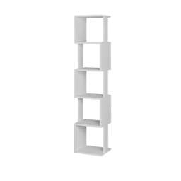 Rackhams Piri 5 Tier Tall Freestanding Bookcase (H) 161cm - White - thumbnail 5