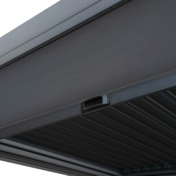 Rackhams Aluminium Pergola With Anthracite Blinds & LED Lights - 3m x 4m - thumbnail 6