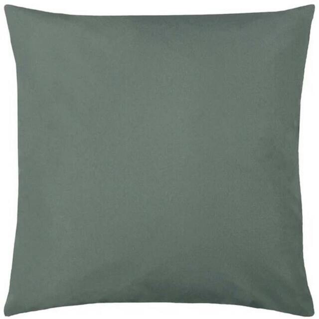 Rackhams Plain Outdoor Cushion Cover - Grey - One Size - Grey - 100% Polyester - image 1