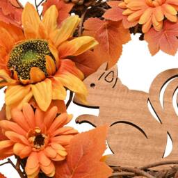 Rackhams Handmade Autumn Wreath With A Squirrel - thumbnail 2
