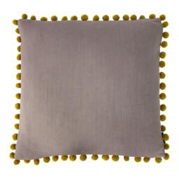Rackhams Mardi Gras Cushion Cover - Dove Grey/Gold - One Size - Dove Grey/Gold - 100% Viscose