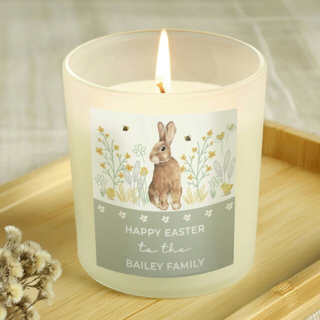 Rackhams Personalised Spring Bunny Candle Jar - image 1