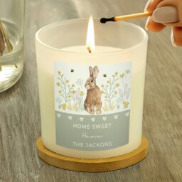 Rackhams Personalised Spring Bunny Candle Jar - thumbnail 2