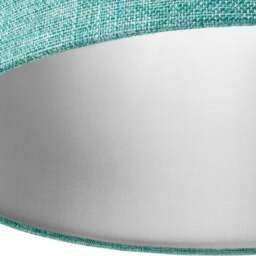 Rackhams Contemporary and Sleek 10 Inch Teal Linen Fabric Drum Lamp Shade 60w Maximum - thumbnail 3