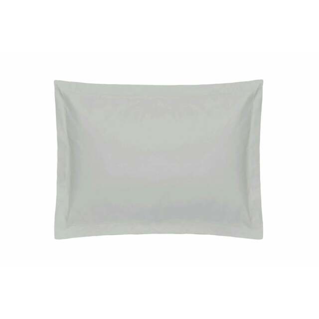 Rackhams 1000 Thread Count Cotton Sateen Oxford Pillowcase - Platinum - One Size - Platinum - 100% Cotton - image 1
