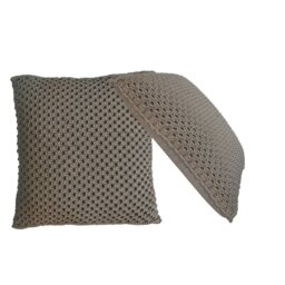 Rackhams Myra Cushion Set of 2 - Grey - thumbnail 1