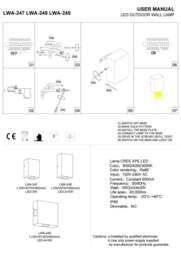 Rackhams 6 Watt LED Black Outdoor Up And Down Wall Light - thumbnail 4