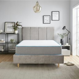 Rackhams Premium Comfort Bubble Hybrid Mattress - 23cm Deep, Soft/Medium Firmness - Grey - 1 - 3ft Single Mattress (90cm x 190cm)