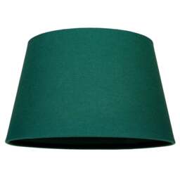 Rackhams Traditional 30cm Forest Green Linen Fabric Drum Table/Pendant Shade 60w Maximum - thumbnail 5