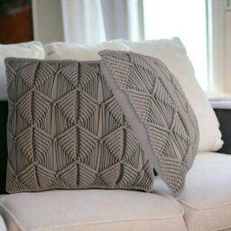 Rackhams Esmi Cushion Set of 2 - Grey - thumbnail 1