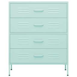 Rackhams Chest of Drawers Mint 80x35x101.5 cm Steel - thumbnail 3
