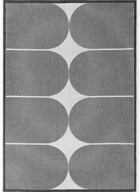 Rackhams Reversible Black Indoor-Outdoor Rug - 160X230 cm - image 1