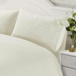 Rackhams 400 Thread Count Duvet Cover Set - Cream - Double - thumbnail 5