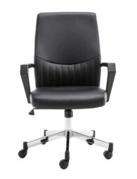 Rackhams Brooklyn office chair in black - thumbnail 1