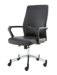 Rackhams Brooklyn office chair in black - thumbnail 3