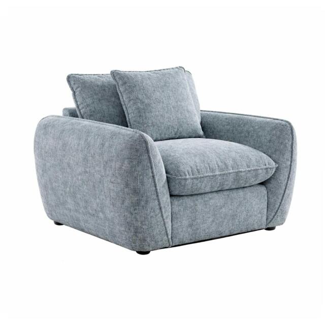 Rackhams Berti Fabric Armchair Beige or Grey - Grey - image 1