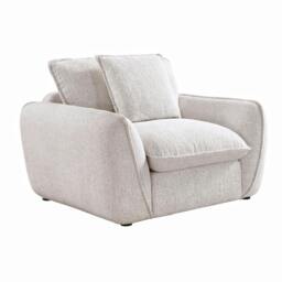 Rackhams Berti Fabric Armchair Beige or Grey - Grey - thumbnail 3