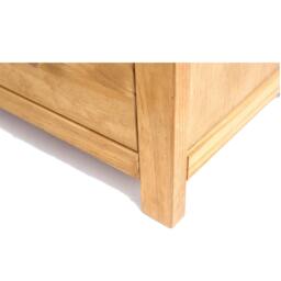 Rackhams Lugo 6 Drawer Chest of Drawers Bras Drop Handle - Light Brown - thumbnail 5