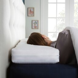 Rackhams Bliss Extra Deep Cotton Touch Firm Support Pillow - White - Firm - Cover: 100% Cotton Filling: Memory Foam - thumbnail 3