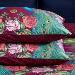 Rackhams Xanadu Peacock 200 Thread Count Cotton Sateen Duvet Cover Set - Single - thumbnail 2
