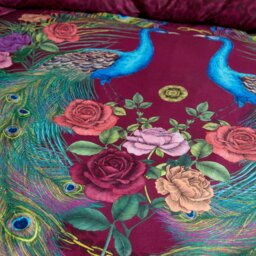 Rackhams Xanadu Peacock 200 Thread Count Cotton Sateen Duvet Cover Set - Single - thumbnail 3