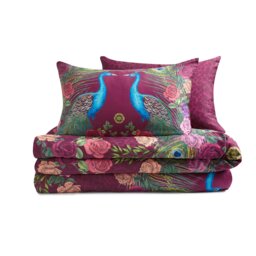 Rackhams Xanadu Peacock 200 Thread Count Cotton Sateen Duvet Cover Set - Single - thumbnail 5
