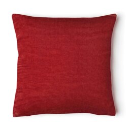 Rackhams Plain Velvet Soft Cushion - 56cm x 56cm - Latte - thumbnail 2