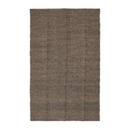 Rackhams Black Geometric Jute Rug - 90 x 150 cm - thumbnail 2