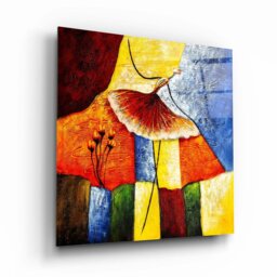 Rackhams Abstract Glass Wall Art 18 - 60x60cm - Tempered Glass (4 mm) - thumbnail 1