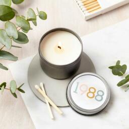 Rackhams Personalised Birth Year Soy Candle