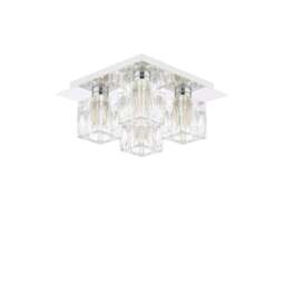 Rackhams Coraline 4-Light Polished Chrome Flush Ceiling Light - thumbnail 4