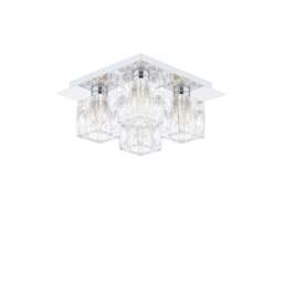 Rackhams Coraline 4-Light Polished Chrome Flush Ceiling Light - thumbnail 3