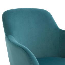 Rackhams Serenza Peacock Blue Fabric Dining Chair - thumbnail 4