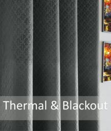 Rackhams Temple Velvet Ring Top Blackout Curtains - Navy - 117cm width x 229cm drop - thumbnail 3