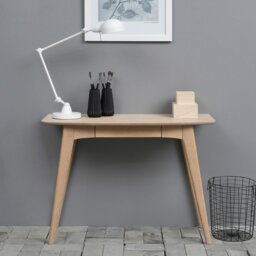 Rackhams Woodstock 1 Drawer Desk in Oak - 1 - Natural - 45 - thumbnail 5