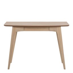 Rackhams Woodstock 1 Drawer Desk in Oak - 1 - Natural - 45 - thumbnail 2
