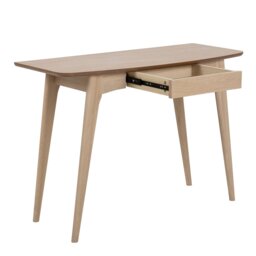 Rackhams Woodstock 1 Drawer Desk in Oak - 1 - Natural - 45 - thumbnail 4